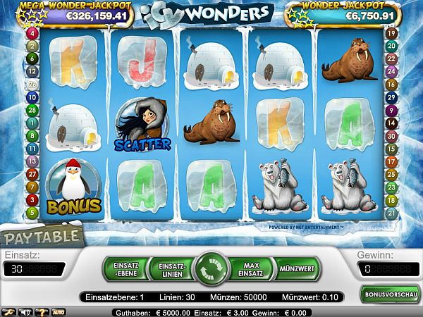 Icy Wonders Jackpot Spiel