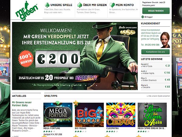 Mr Green Casino Test