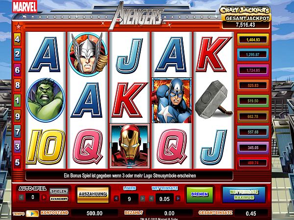The Avengers Spielautomat
